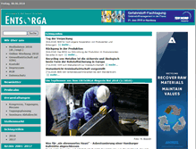 Tablet Screenshot of entsorga-magazin.de